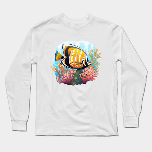 Butterflyfish Long Sleeve T-Shirt by zooleisurelife